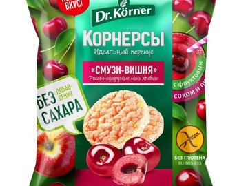 Хлебцы «Рисово-кукурузные мини «Смузи-Вишня»