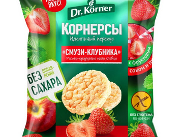 Хлебцы «Рисово-кукурузные мини «Смузи-Клубника»